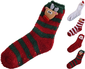 Christmas Socks Size 40-41 4 Assorted