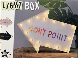 Arrow Shaped Light Box With Magnetic Letters 30cm
