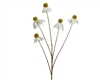 Polyester Artificial Cornflower - White 92cm