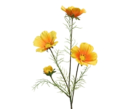 Polyester Artificial Coreopsis - Yellow 64cm