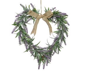 Lavender Wreath With Handle 53cm