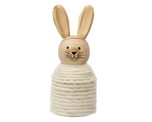 Bunny Wool Rope Holder 16cm