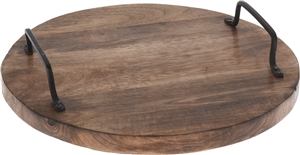 Round Dark Mango Wood Board