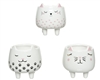 3asst Cat Garden Planter 10cm