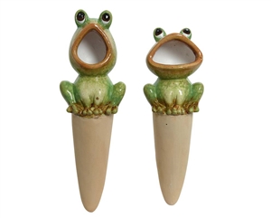 2 Asst Drops Terracotta Frog -19cm