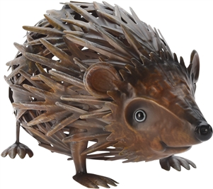 Metal Hedgehog Statue 23cm