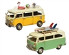 2asst Tin Campervans 14cm