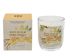 Wax Candle Pot - White Musk & Warm Vanilla