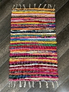 Recycled Cotton Multicolour Rug 90cm