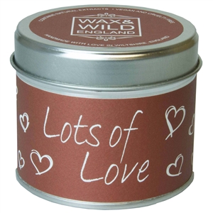 Wax & Wild Candle in Tin - Lots of Love