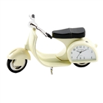WM Miniature Clock - Vespa Cream 11cm