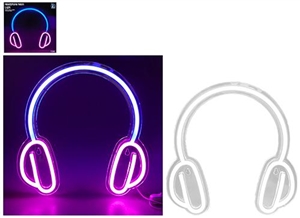 Headphones Neon Light