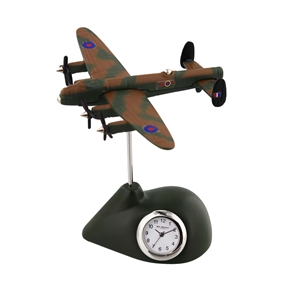 Minature Army Coloured Lancaster Plane Clock