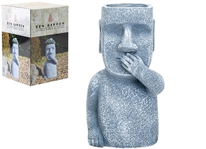 12" Easter Island Speak No Evil Statue