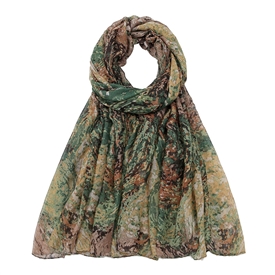 3asst  Soft Scarf  With Printed Design - Marble