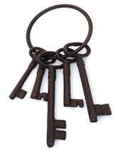 Cast Iron Key Ring