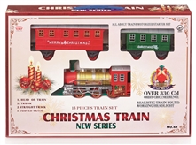 13pc Oval Train Set With Sounds And Headlight