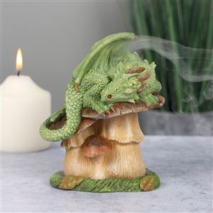 Green Dragon Incense Cone Holder 13cm