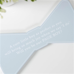 Will You Be My Page Boy Bow Plaque