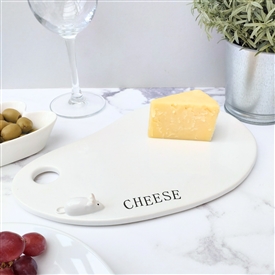 Ceramic Cheese Plate with Mouse - Organic  26cm