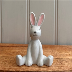 DUE MID JANUARY - Porcelain Sitting Rabbit Ornament 8.5cm
