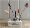 DUE MID JANUARY - Porcelain Flower Block with Houses 8cm - Friends
