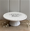 DUE MID JANUARY - 6 Inch Cakeplate / Display Plate with Beaded Edge - Good Things