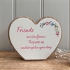 DUE MID JANUARY - Double Layer Wooden Heart Plaques 15cm - Friends