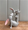 Dangly Leg Shelf Sitting Rabbit Decoration 18cm