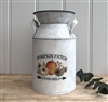 Pumpkin Patch Embossed Vintage Zinc Churn 21cm