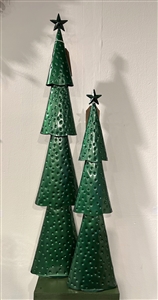 Medium Metal Tree Ornament 48cm - Festive Green