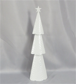 Medium Metal Tree Ornament 48cm - Snowcovered White