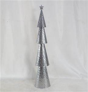 Large Metal Tree Ornament 68cm - Premium Silver