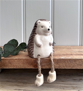 Ceramic Dangly Legged Ornament - Hedgehog