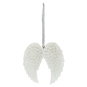 Double Glitter Angel Hanging Decoration