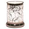 25W White and Silver Touch Sensitive Aroma Lamp 17cm - Leaf