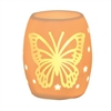 DUE MID APRIL 25W White Ceramic Electric Aroma Lamp 12.5cm - Butterfly