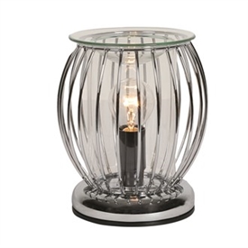 DISPATCH FROM 14TH MAY   40W Electric Industrial Framework Aroma Lamp - Chrome 17cm