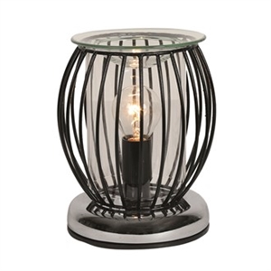 40W Electric Industrial Framework Aroma Lamp - Black