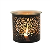 Black Wax/Oil Burner / Candle Holder - Tree Of Life