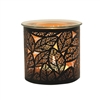 Black Wax/Oil Burner / Candle Holder  - Tree Of Life