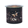 Black And Silver Candle Holder / Oil Burner - Butterfly