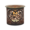 Black And Gold Candle Holder / Oil Burner - Heart