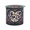 Black And Silver Candle Holder / Oil Burner - Heart