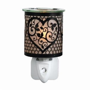 15W Plug-In 3D Wax Melter  - Black Heart