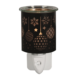 Black Plug-In 3D Wax Melter - Baubles 13cm