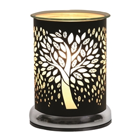 Black 25W Touch Sensitive Aroma Lamp - Tree Of Life 17cm