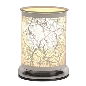 White 25W Touch Sensitive Aroma Lamp - Botanical 17cm