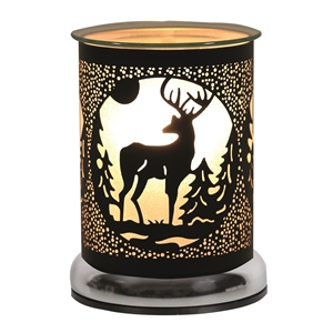 Black 25W Touch Sensitive Aroma Lamp - Stag 17cm