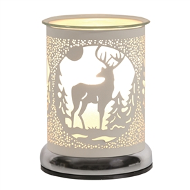 White 25W Touch Sensitive Aroma Lamp - Stag 17cm